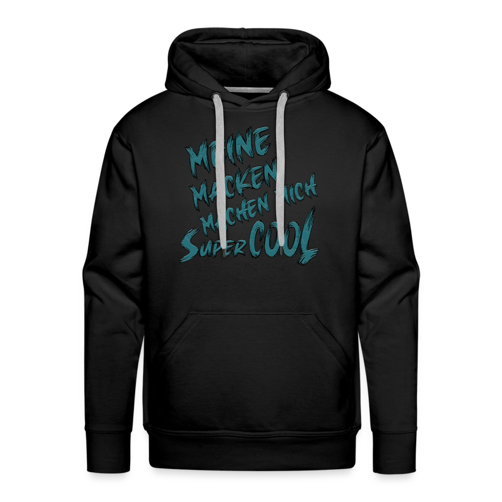 Super coole Macken Premium Hoodie - Schwarz
