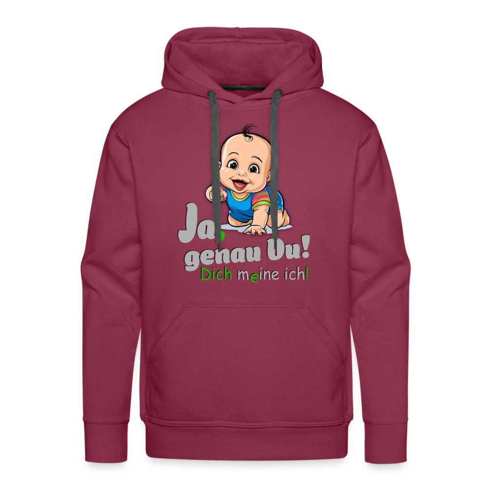 Ja, genau Du - Hoodie - Bordeaux