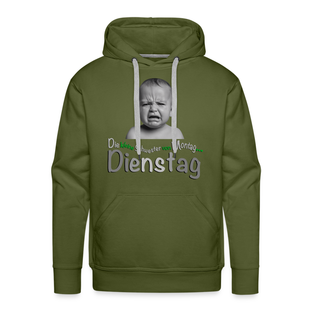 Der Hoodie für Dienstags - Olivgrün