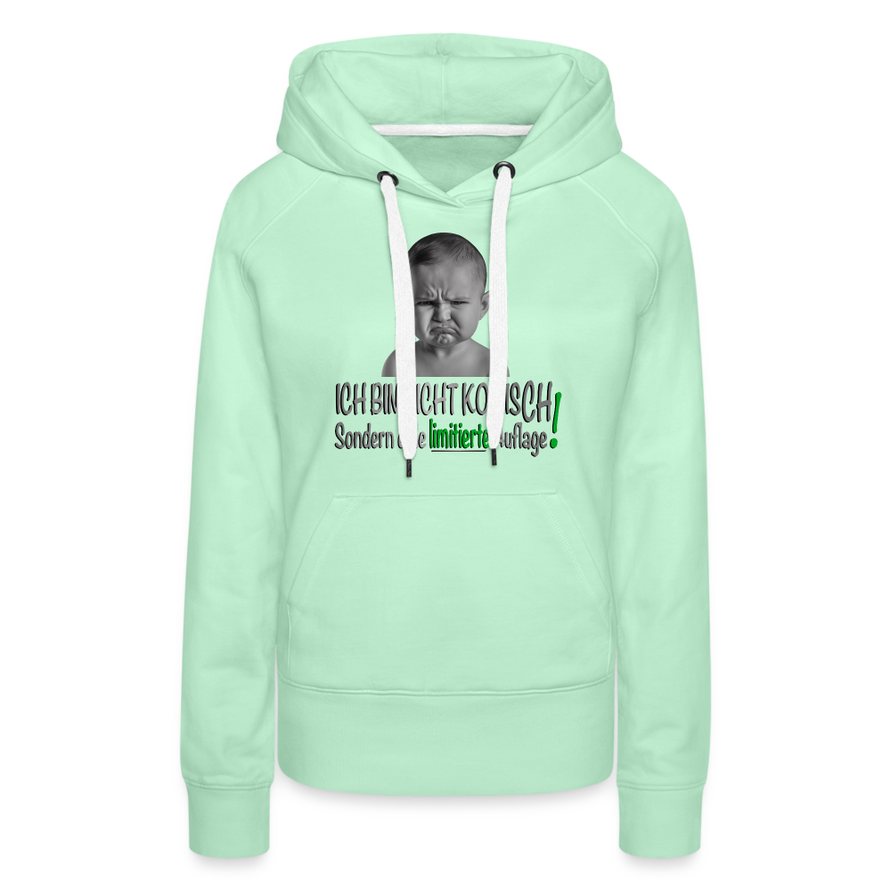 Komisch Premium Premium Hoodie - helles Mintgrün