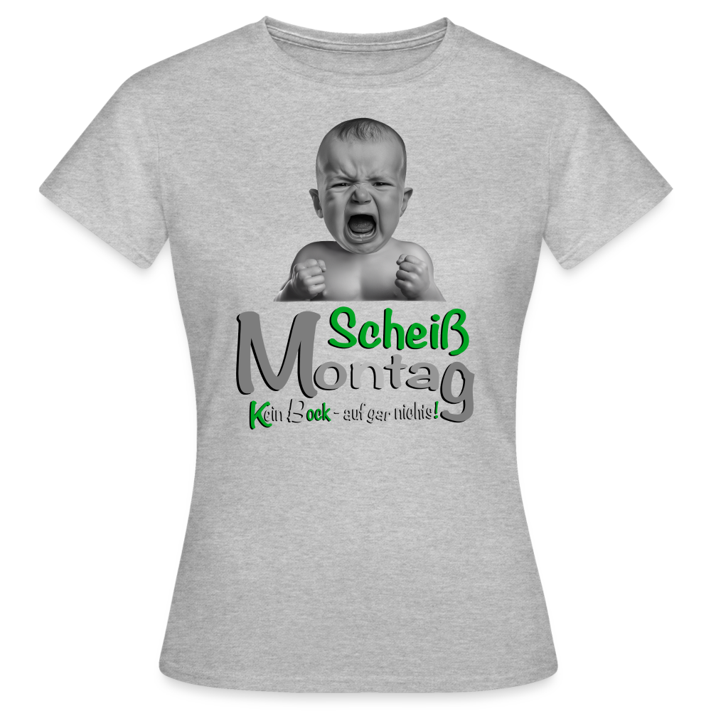 Montag ist ätzend T-Shirt - Grau meliert