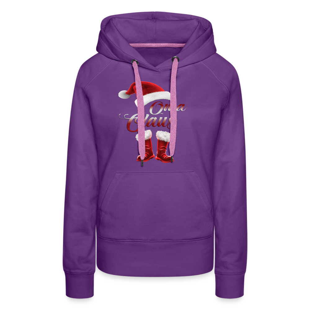 Oma Claus Premium Hoodie - Purple