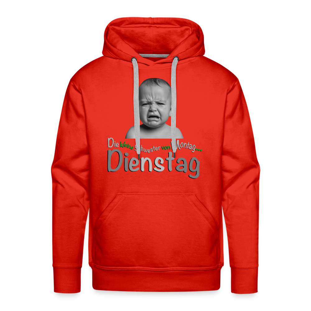 Der Hoodie für Dienstags - Rot