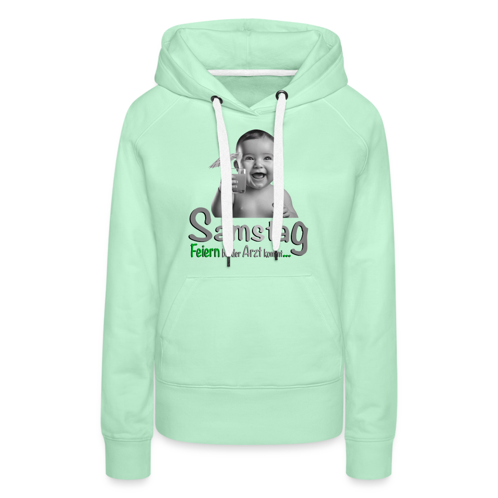 Der coole Hoodie für Samstag - helles Mintgrün