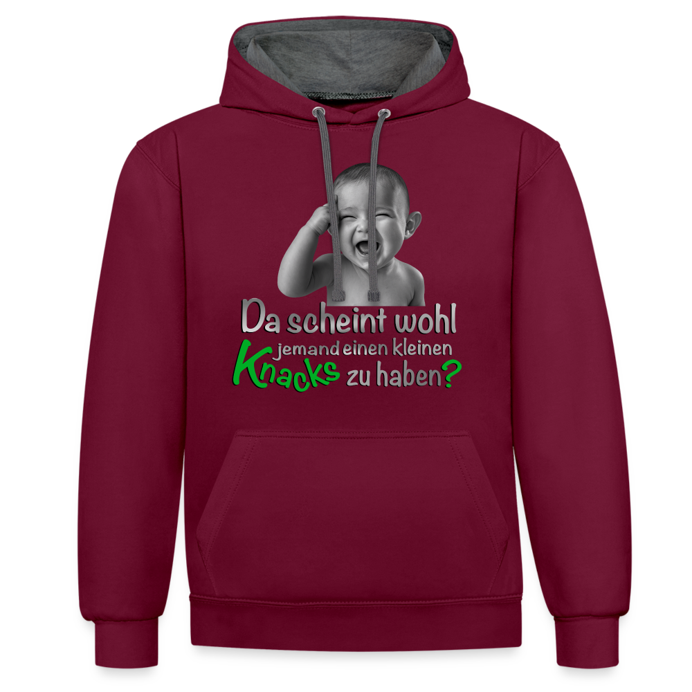 Ein Statement Shirt für die, die anders ticken! 😉 - Weinrot/Anthrazit