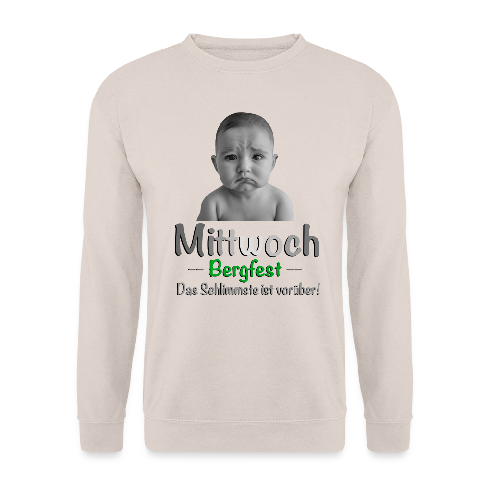 Mittwoch endlich Bergfest Pulli - Sand