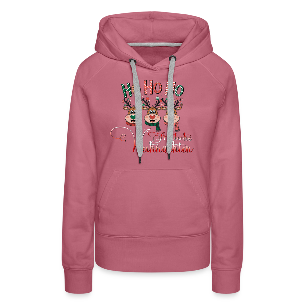 Fröhliche Weihnachten Premium Hoodie - Malve