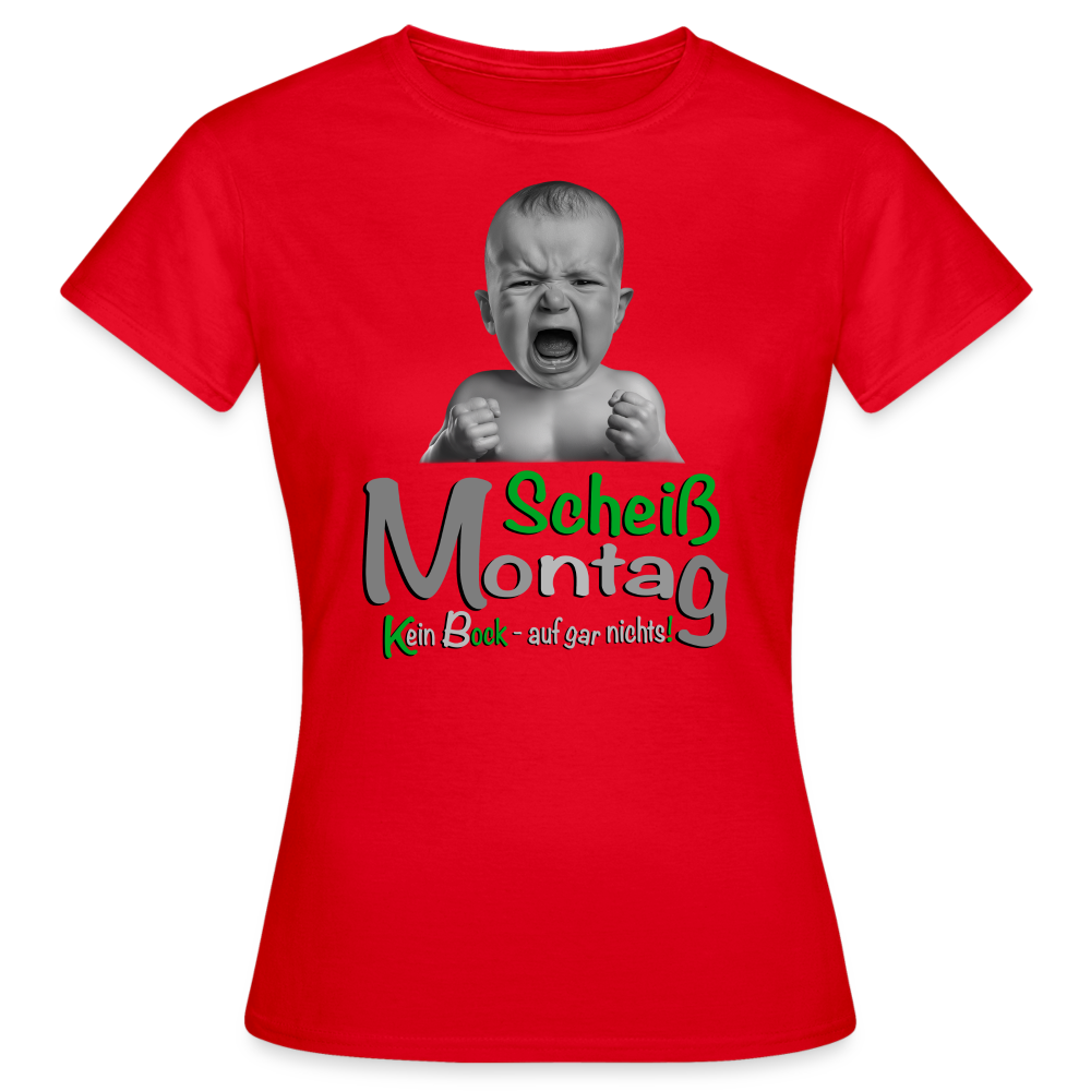 Montag ist ätzend T-Shirt - Rot