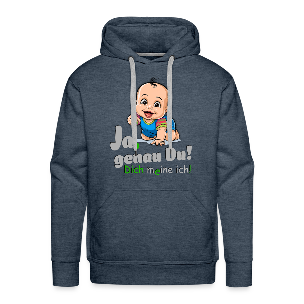 Ja, genau Du - Hoodie - Jeansblau