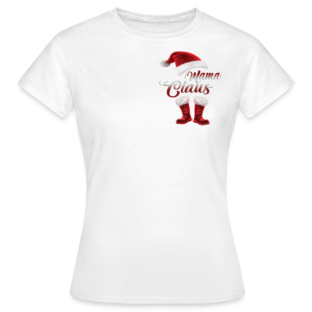 Santa „Mama“ Claus Shirt 🎅🎄 – Festlicher Style für die ganze Familie - Weiß