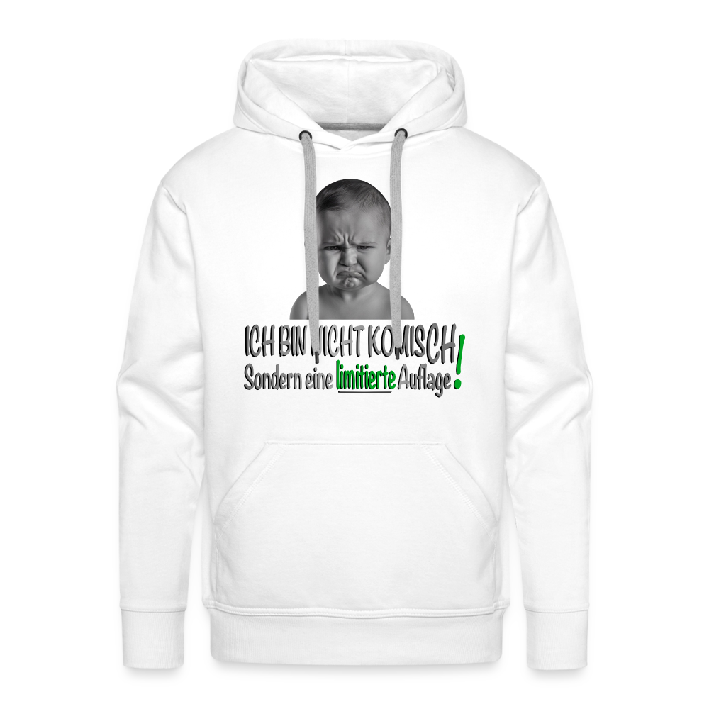 Ich bin nicht komisch Premium Hoodie - Weiß