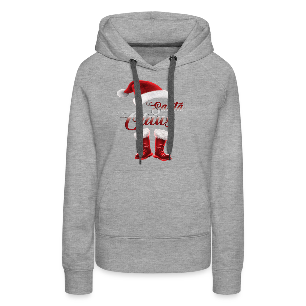 Santa Claus Premium Hoodie - Grau meliert