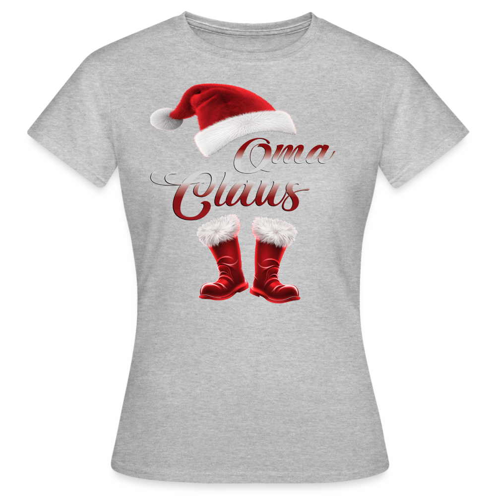 Oma Claus T-Shirt - Grau meliert
