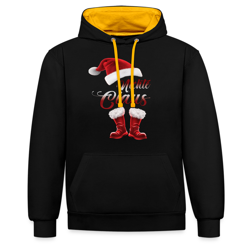 Nichte Claus Hoodie - Schwarz/Gold