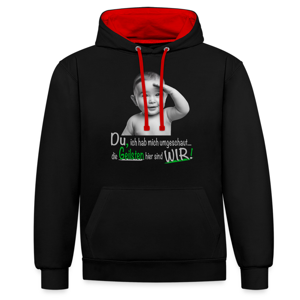 Alles richtig gemacht - Premium Hoodie 😉 - Schwarz/Rot
