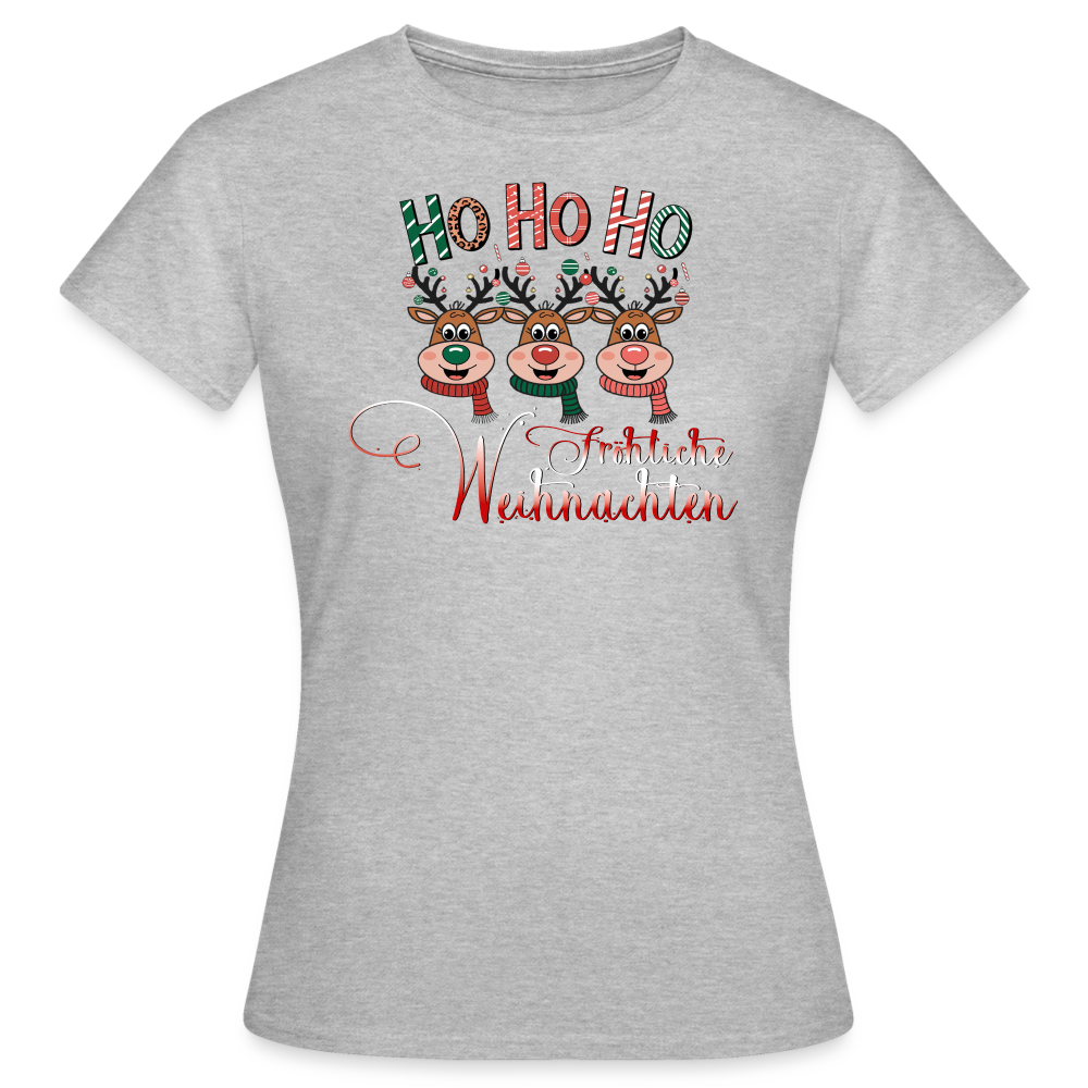 Fröhliche Weihnachten T-Shirt - Grau meliert