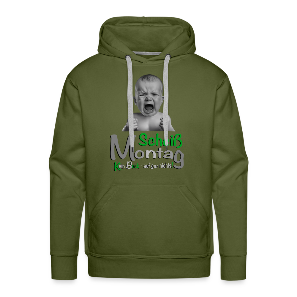 Montag ist ätzend Hoodie - Olivgrün