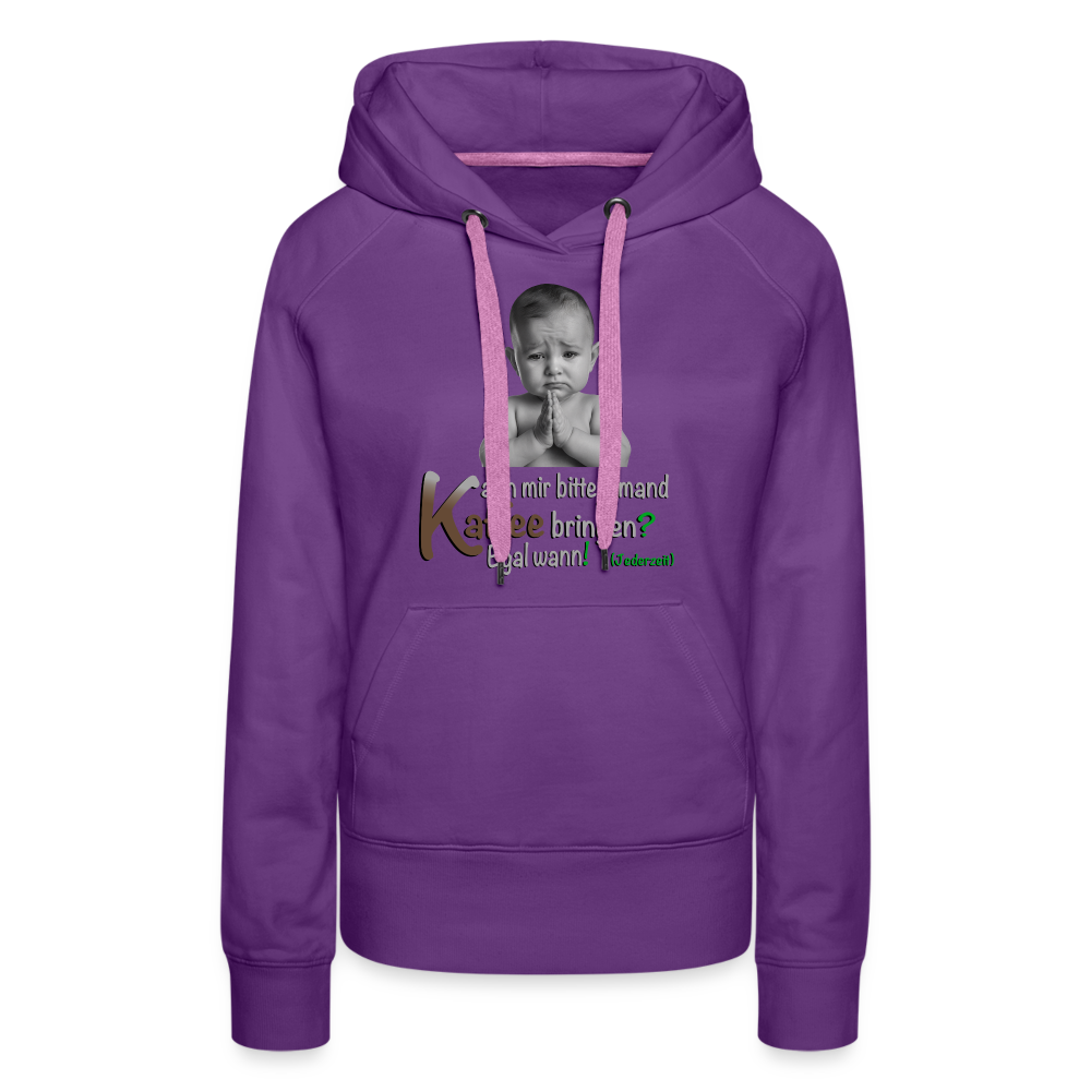 Der Hoodie für kostenlosen Kaffee - Purple