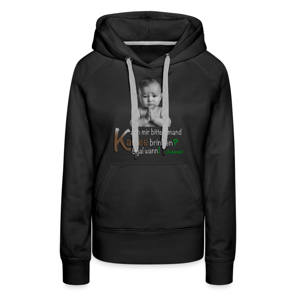 Der Hoodie für kostenlosen Kaffee - Schwarz