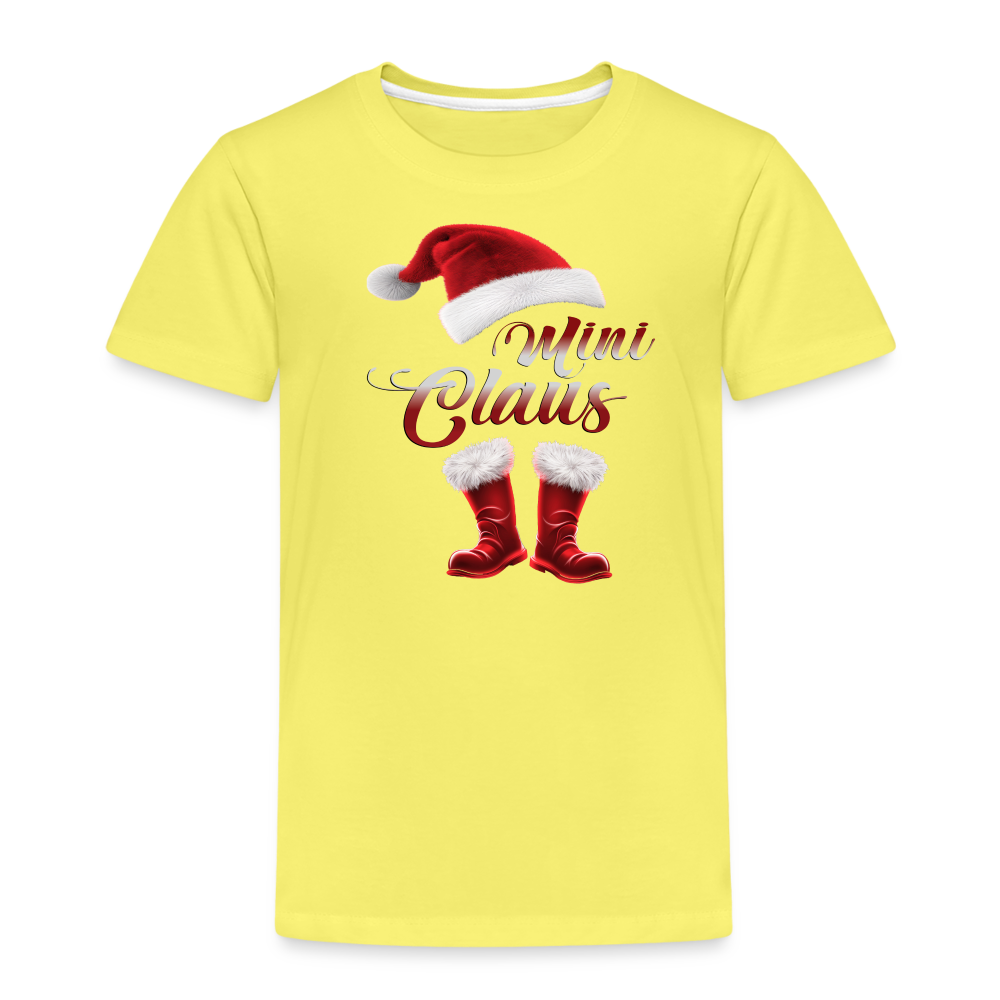 Mini Claus Kinder T-Shirt - Gelb