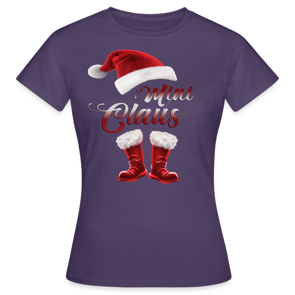 Mini Claus T-Shirt - Dunkellila