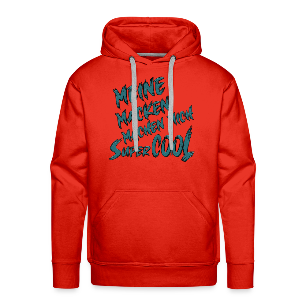 Super coole Macken Premium Hoodie - Rot