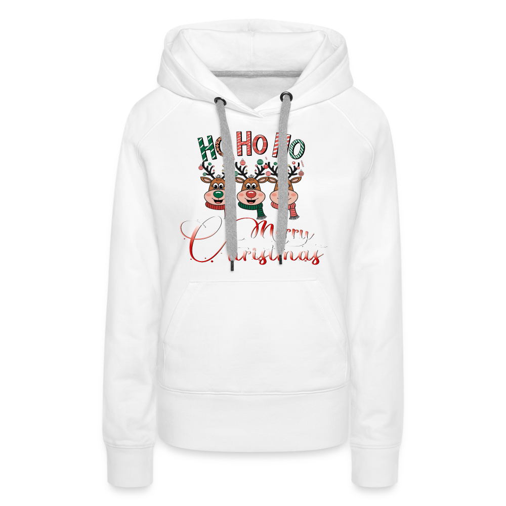 Merry Christmas Premium Hoodie - Weiß