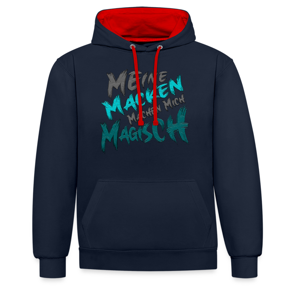 Magische Macken Hoodie - Navy/Rot