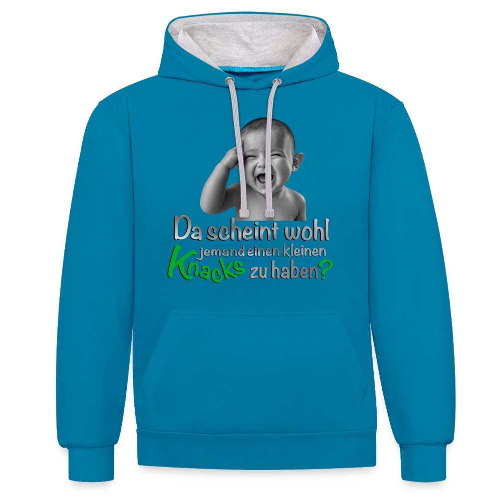 Ein Statement Shirt für die, die anders ticken! 😉 - Pfauenblau/Grau meliert