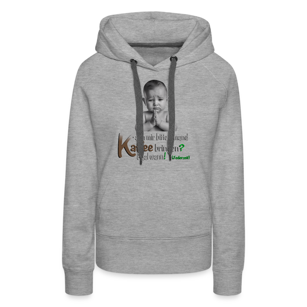 Der Hoodie für kostenlosen Kaffee - Grau meliert