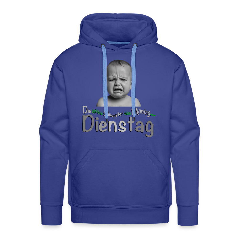 Der Hoodie für Dienstags - Königsblau