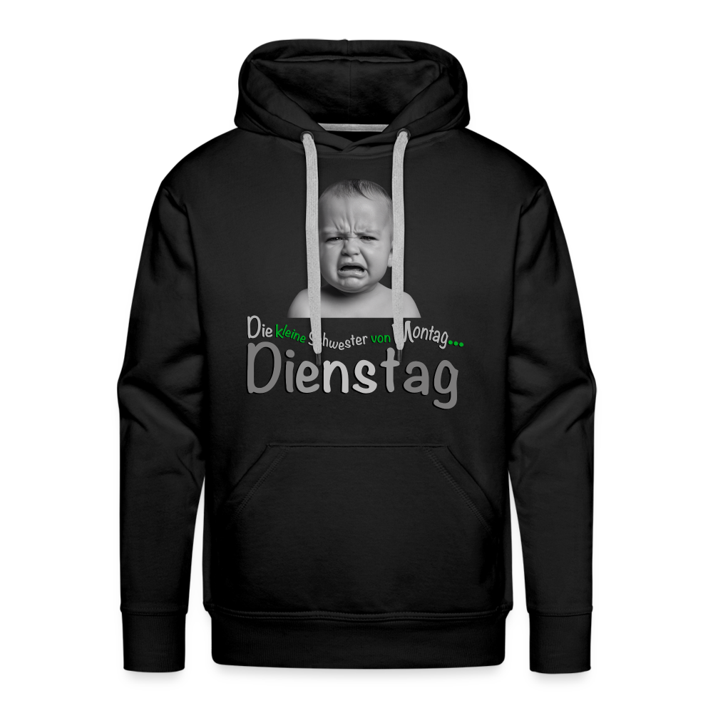 Der Hoodie für Dienstags - Schwarz