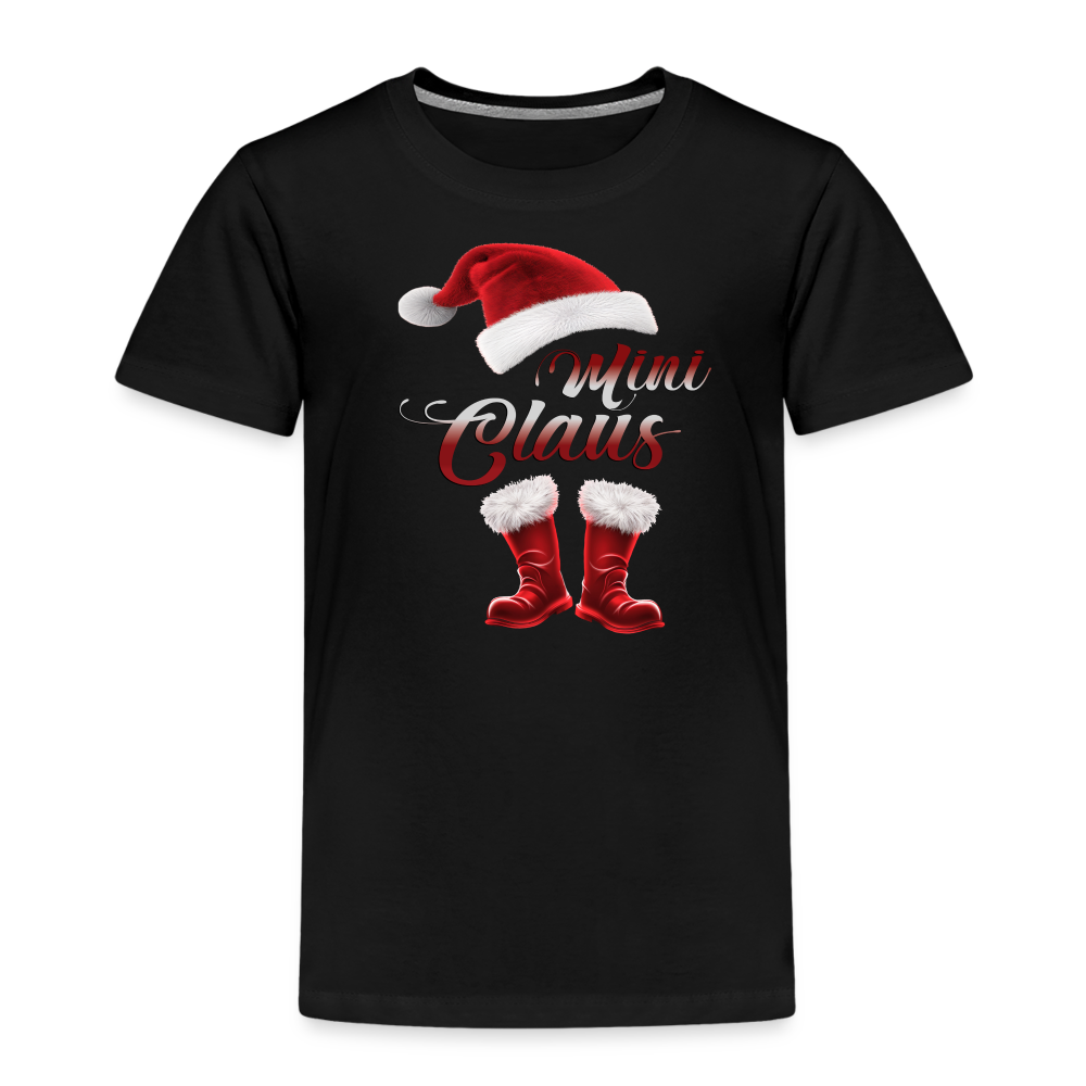 Mini Claus Kinder T-Shirt - Schwarz