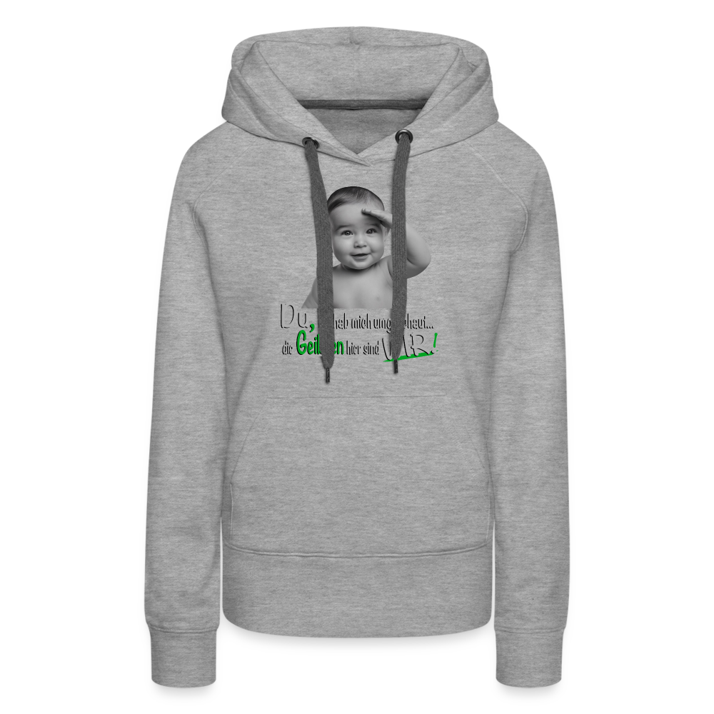 Wir sind die Geilsten Pulli - Premium Hoodie - Grau meliert