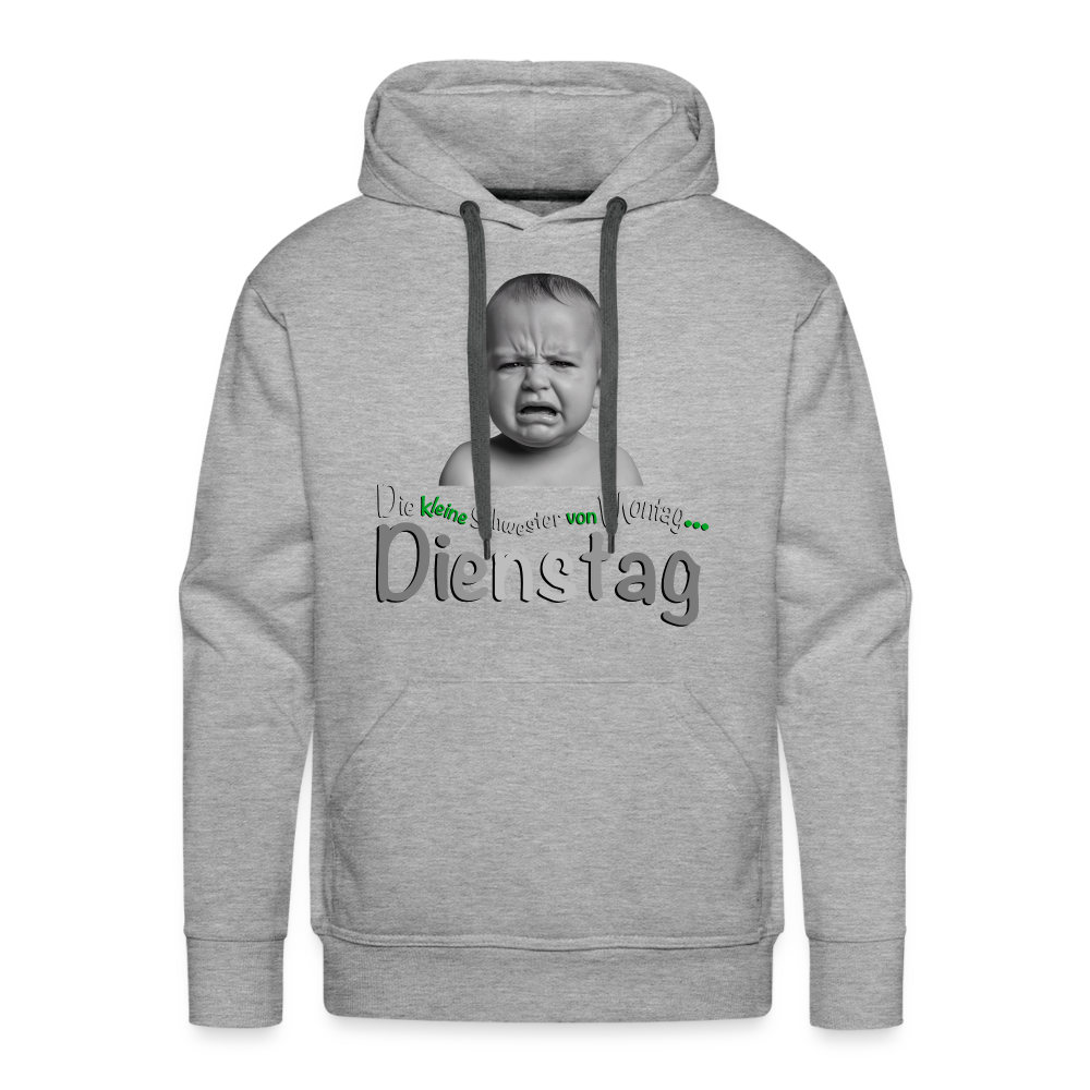 Der Hoodie für Dienstags - Grau meliert