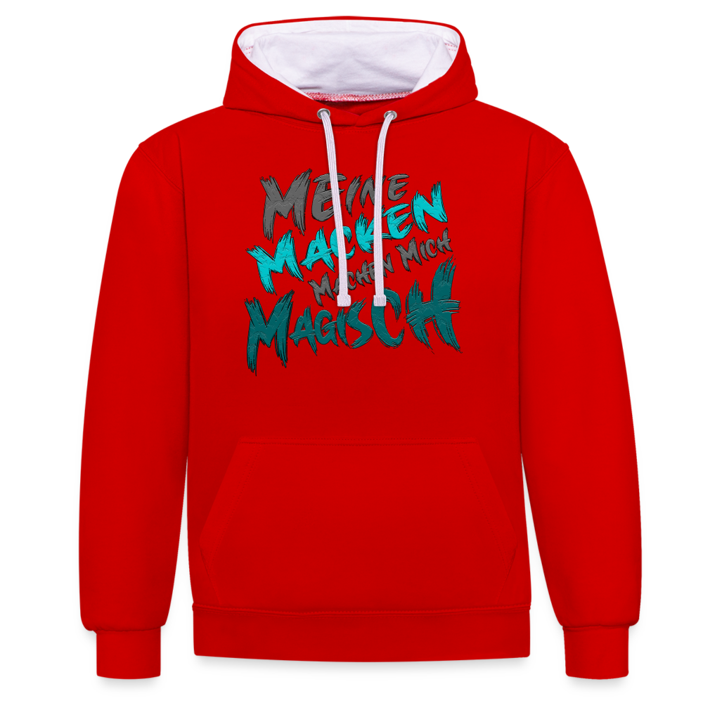 Magische Macken Hoodie - Rot/Weiß