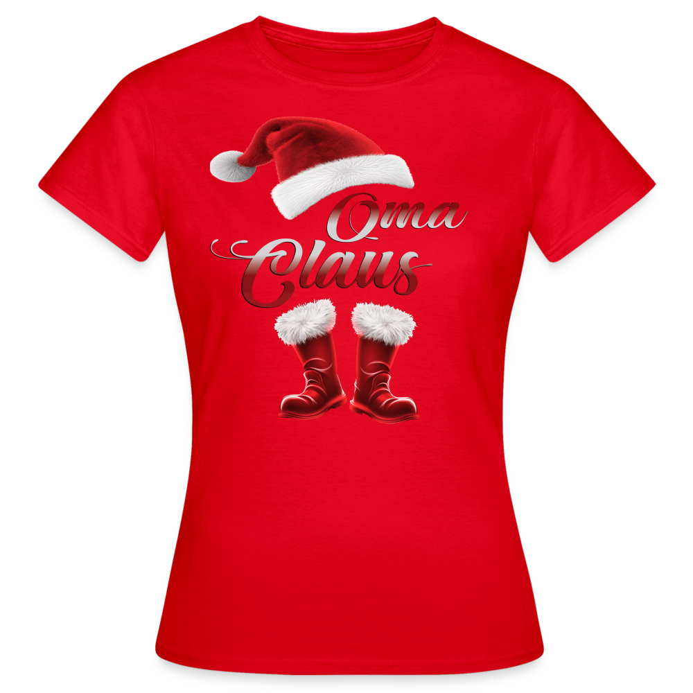 Oma Claus T-Shirt - Rot