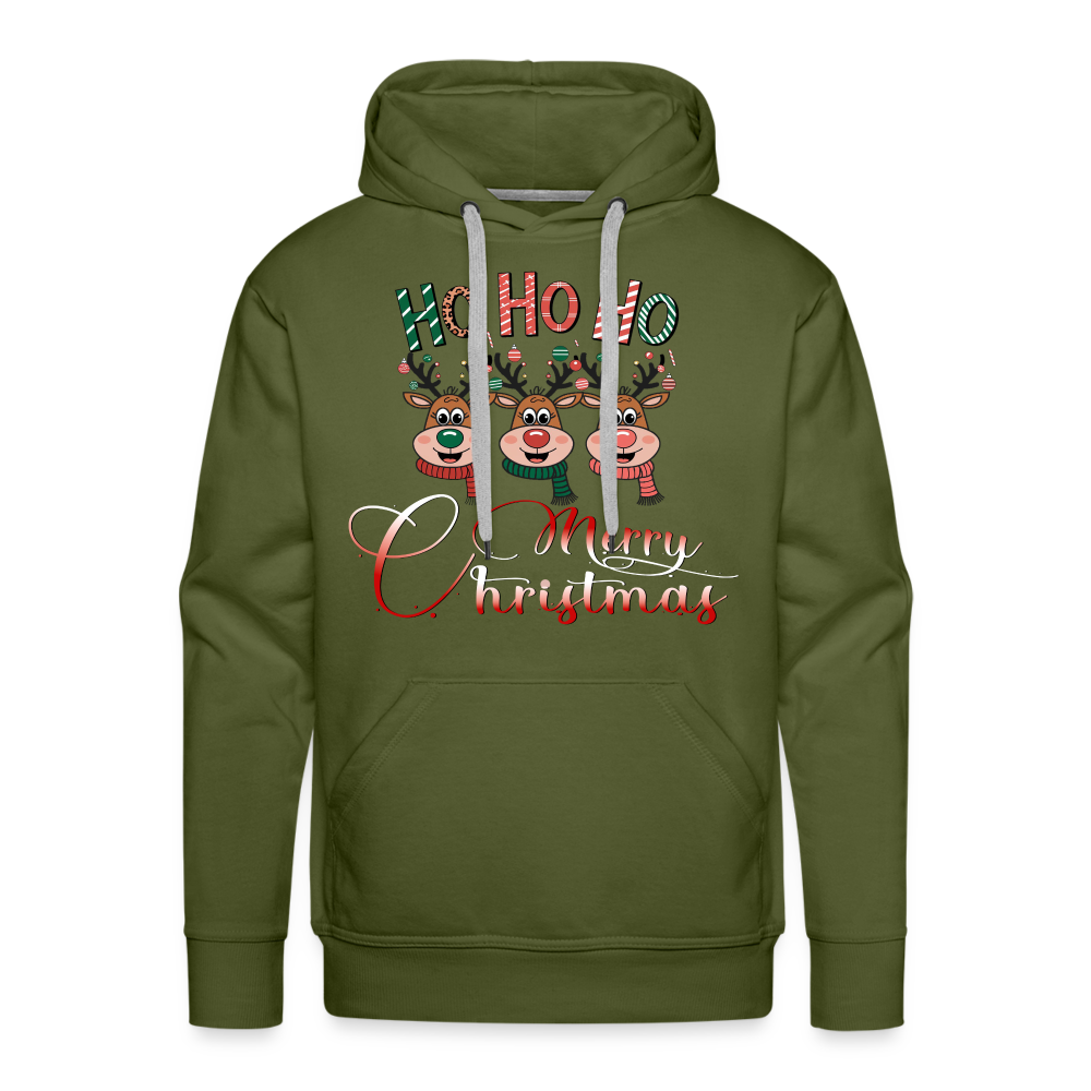 Merry Christmas Premium Hoodie - Olivgrün