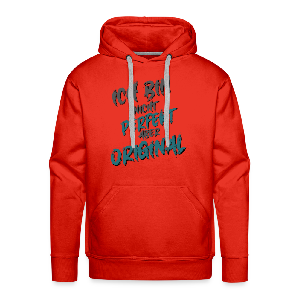 Ich bin nicht perfekt Premium Hoodie - Rot
