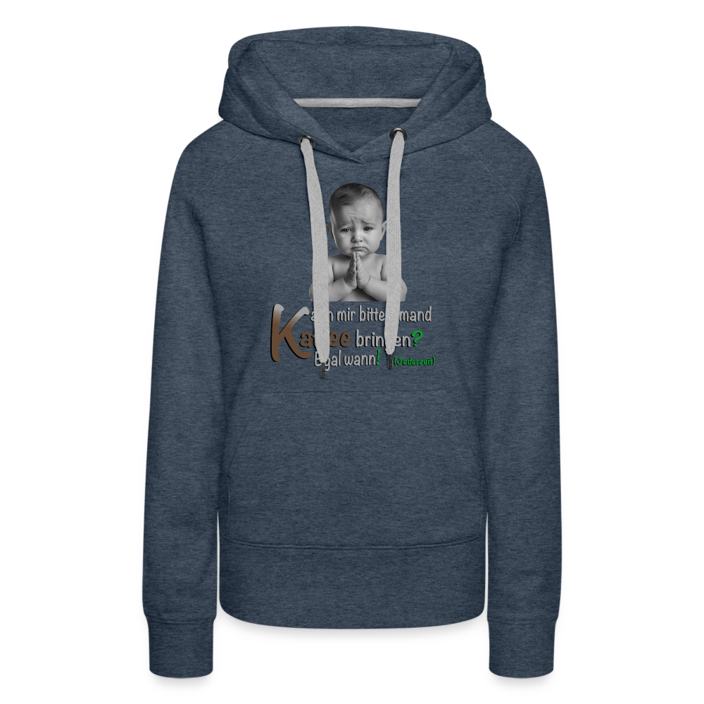 Der Hoodie für kostenlosen Kaffee - Jeansblau
