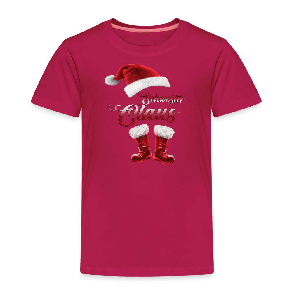 Schwester Claus Kinder T-Shirt - dunkles Pink