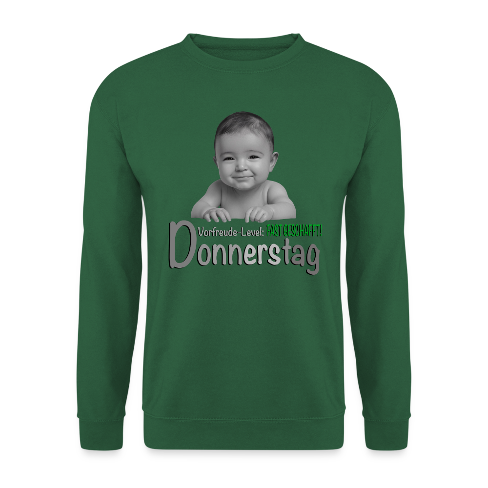 Donnerstag - Vorfreude-Level - Pulli - Grün