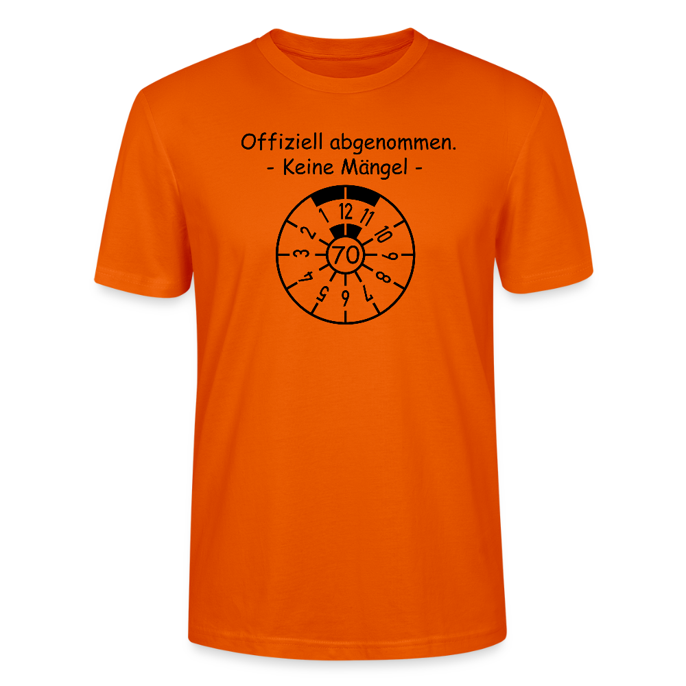 70. Geburtstags Geschenkidee - Tieforange
