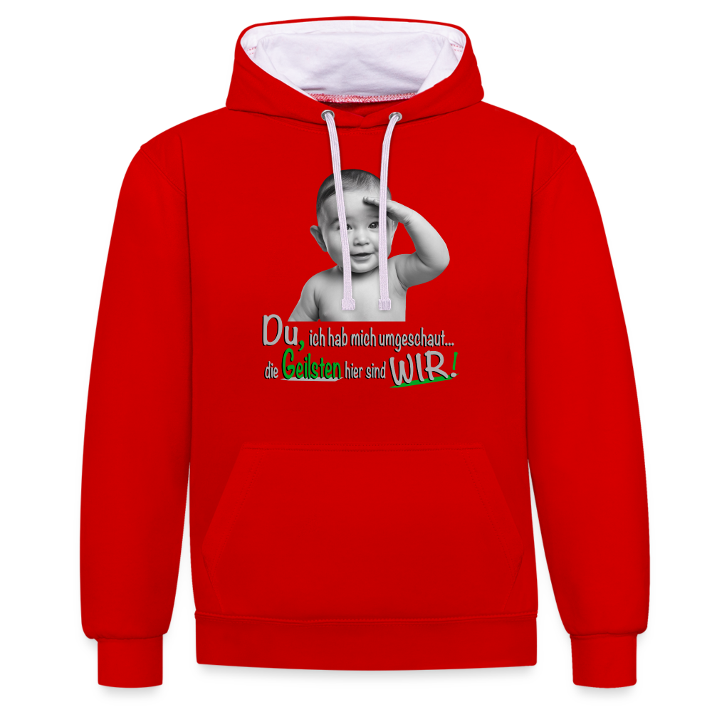 Alles richtig gemacht - Premium Hoodie 😉 - Rot/Weiß