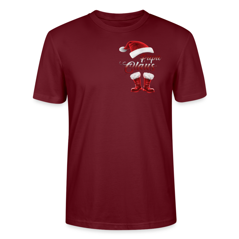 Papa Claus T-SHIRT - Burgunderrot