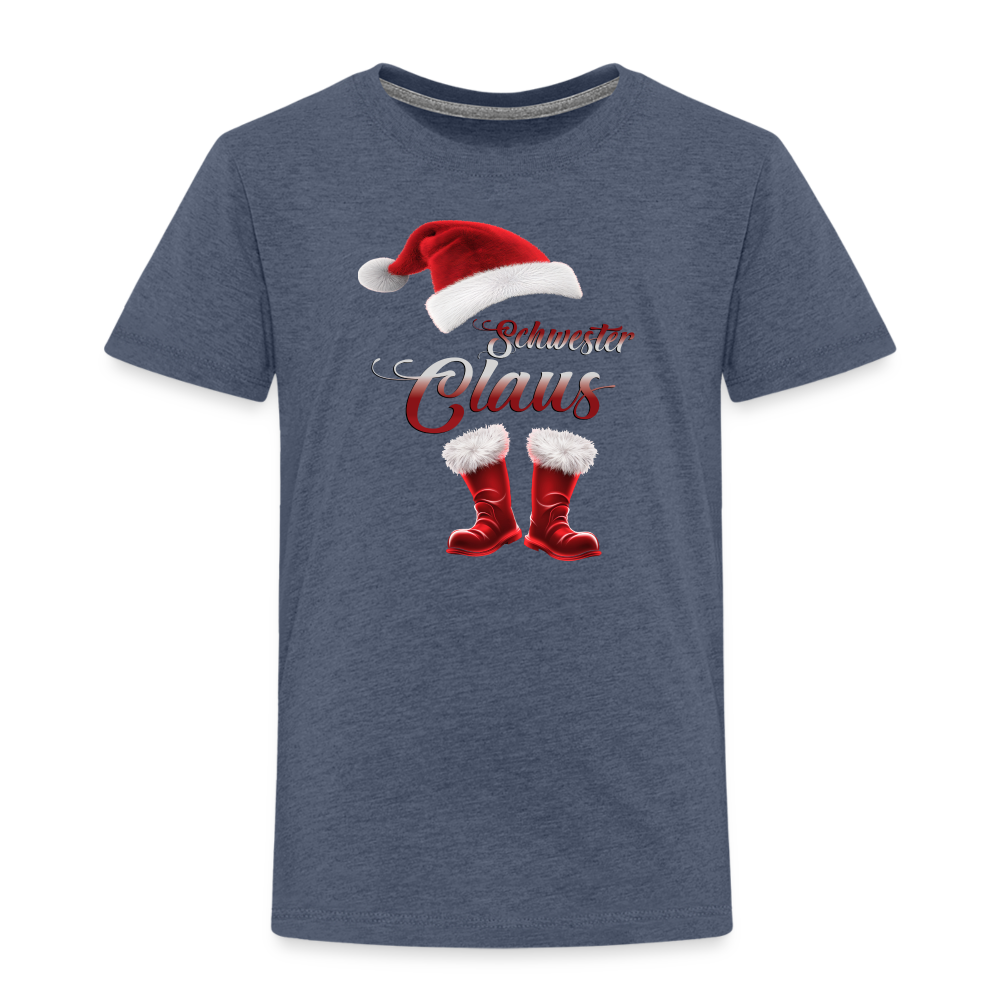 Schwester Claus Kinder T-Shirt - Blau meliert