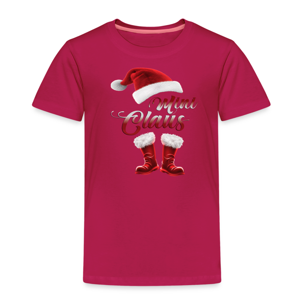 Mini Claus Kinder T-Shirt - dunkles Pink