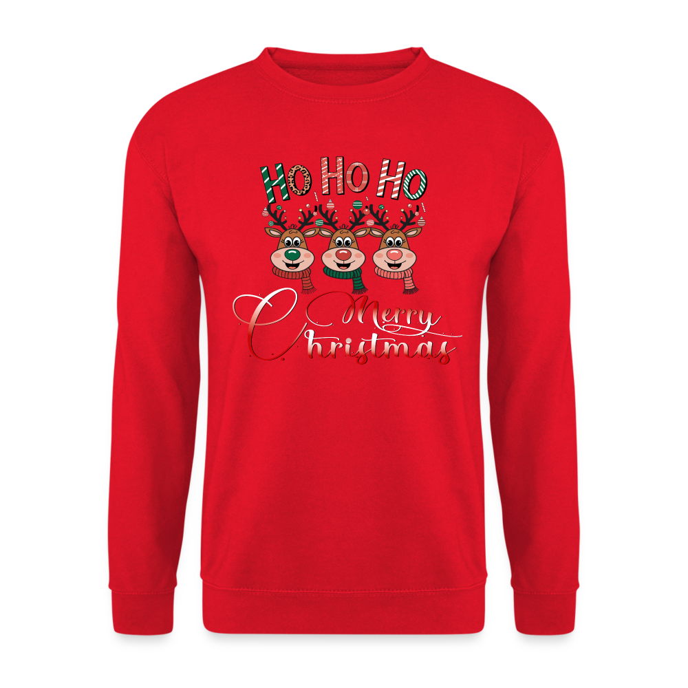 Merry Christmas Pullover - Rot