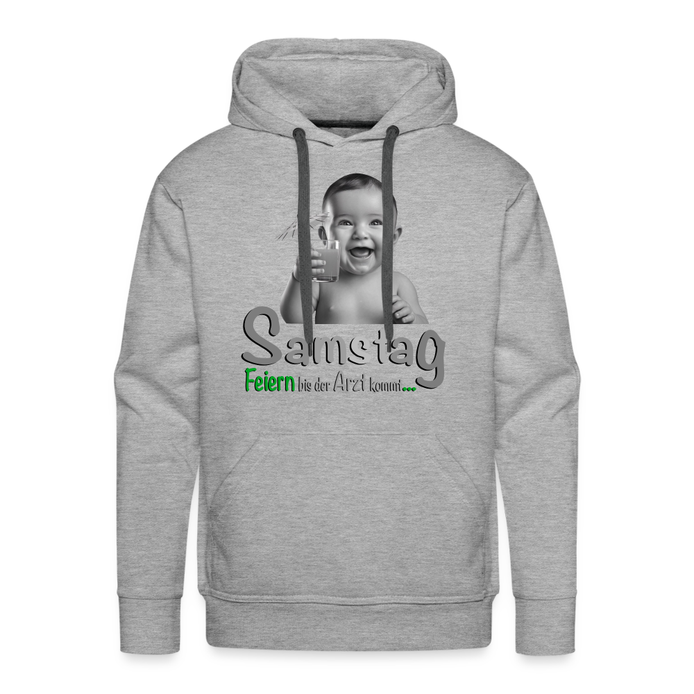 Der coole Hoodie für Samstag - Grau meliert