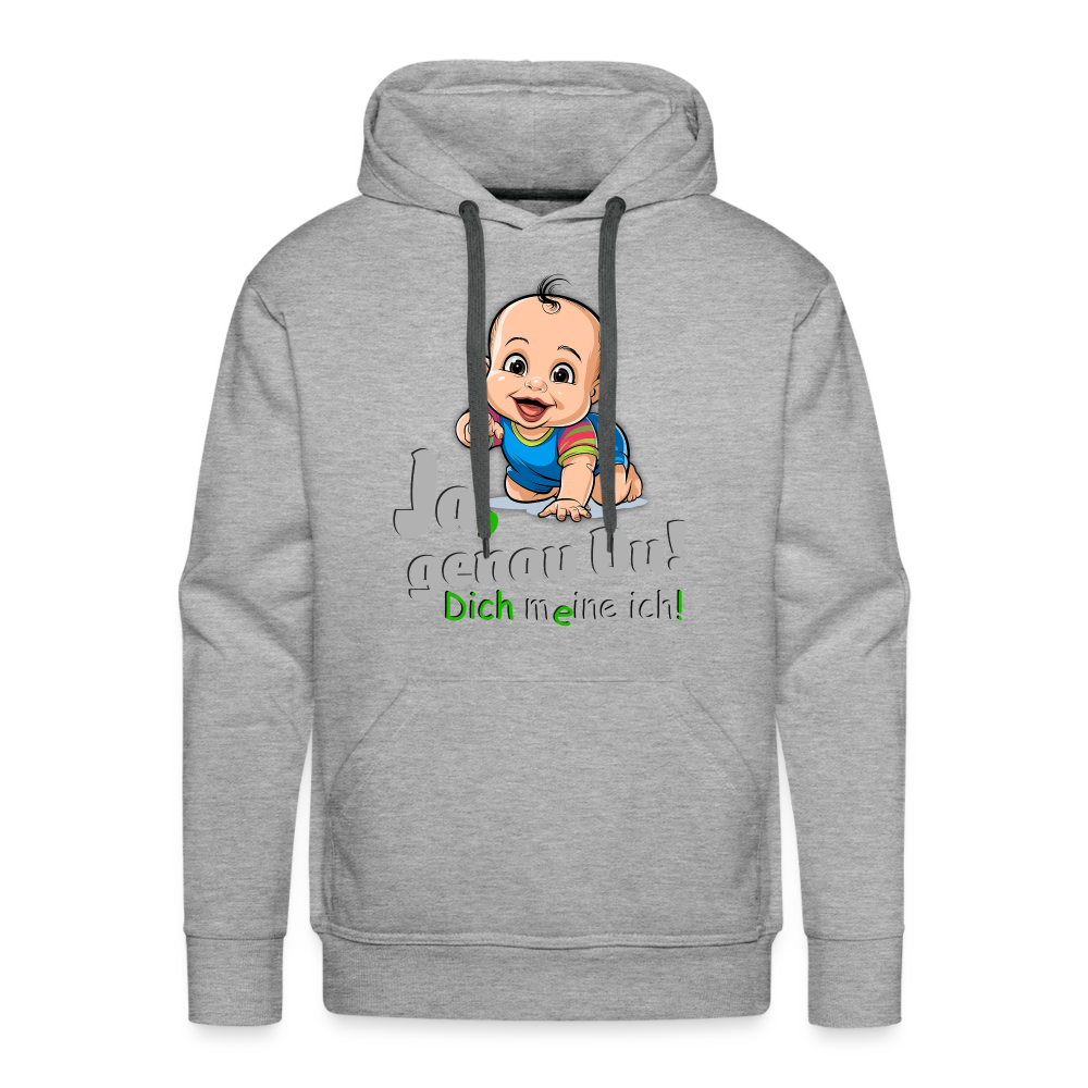 Ja, genau Du - Hoodie - Grau meliert